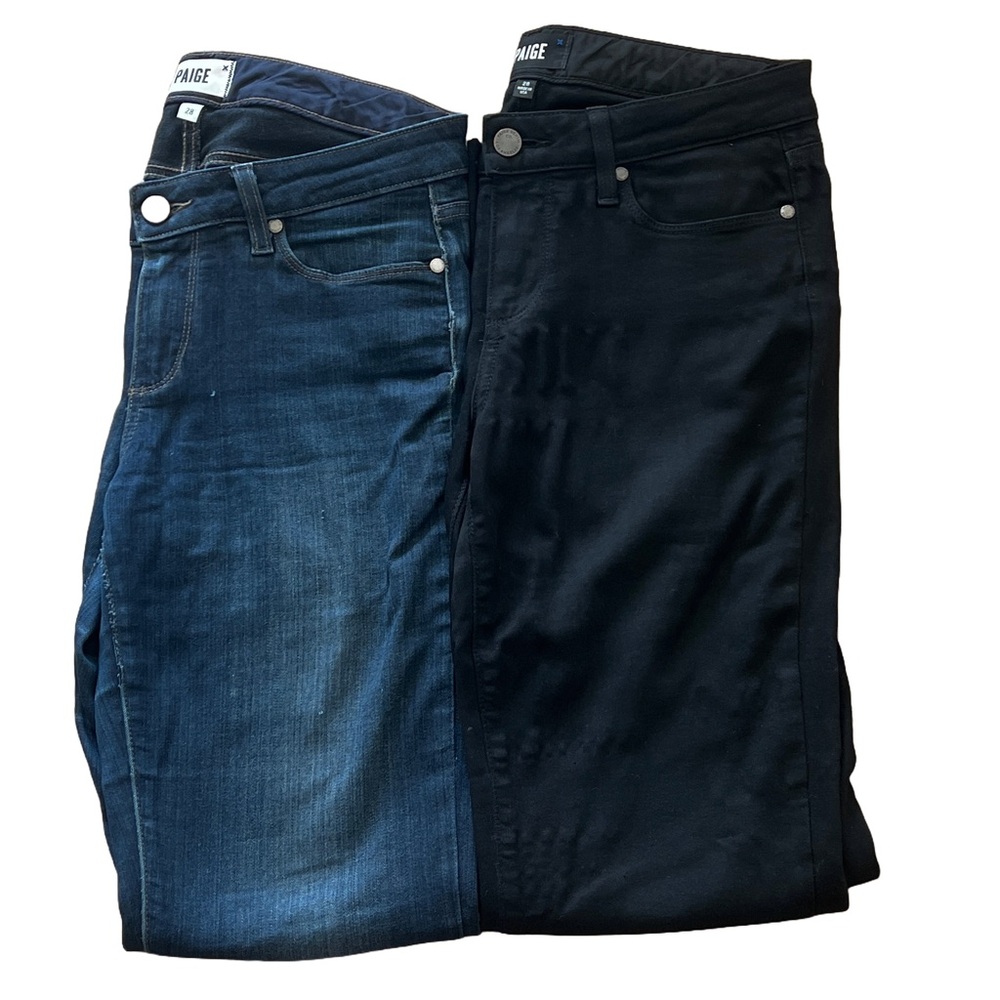 PAIGE Denim Duo in Blue and Black (2 pair Paige Jeans)